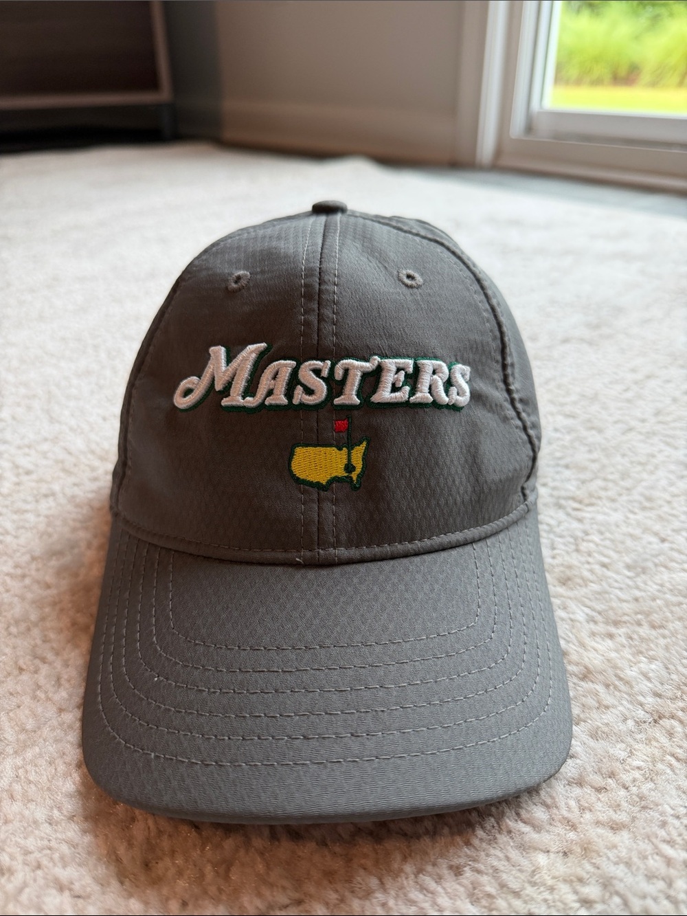 Masters Embroidered Gray Golf Hat